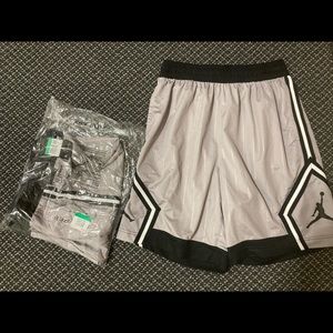 Grey/Black XL Jordan Shorts